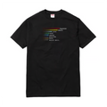 Supreme Chart Tee Black