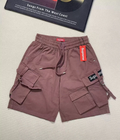 Unisex Multi‑Pocket Cargo Shorts Loose Drawstring Streetwear Casual Work Shorts With Adjustable Strap
