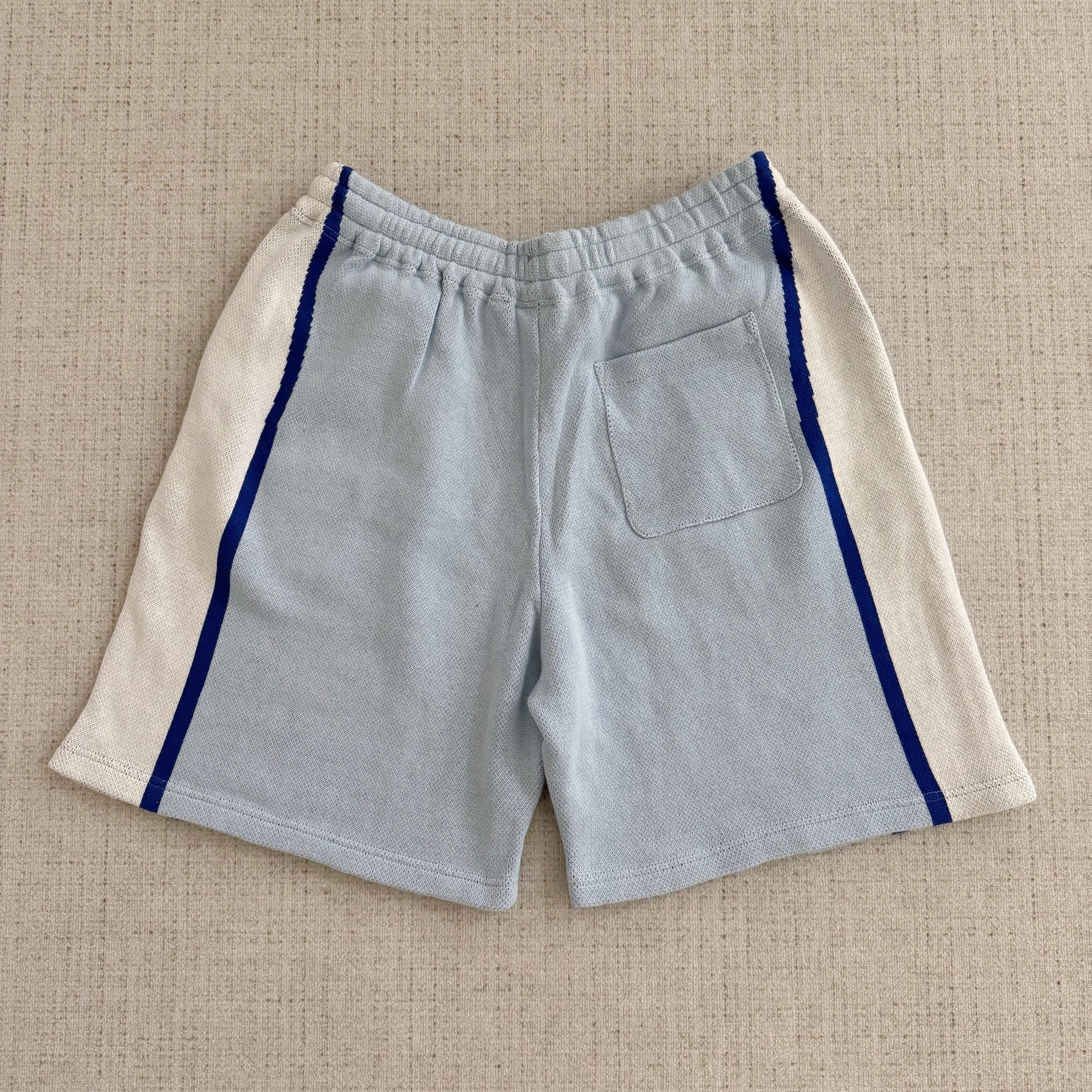 This is the Supreme × Umbro collaborative SS25 knit soccer shorts