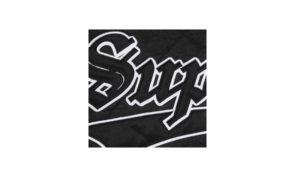Quilted Zip Up Hooded Sweatshirt "FW25 - Black" SU26465