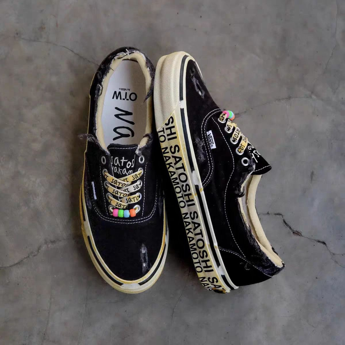 Satoshi Nakamoto Era 95 Lucky Charms Distressed Rhinestone Beaded Skate Sneakers Unisex