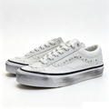 Pearl Rhinestone Canvas Skate Shoes Two‑Tone Low Top Casual Unisex Sneakers