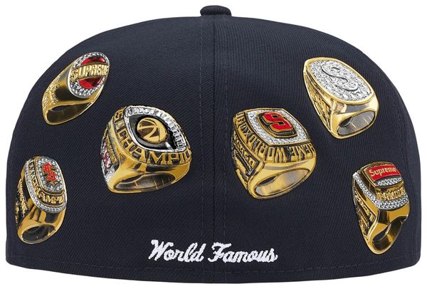 2026 Supreme Rings Box Logo New Era 'Navy'