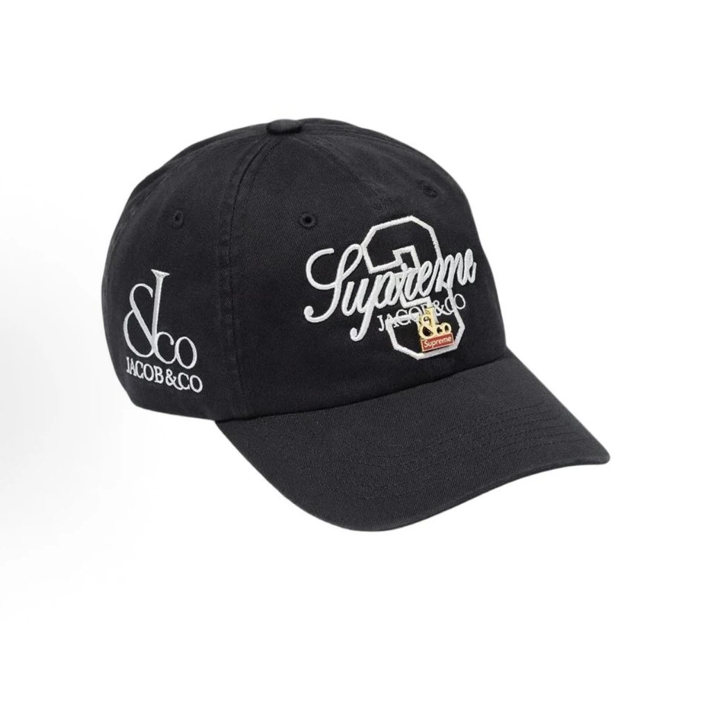 Vintage Washed Cotton 6 Panel Dad Hat, Black Curved Brim Embroidered Street Cap with Adjustable Strap