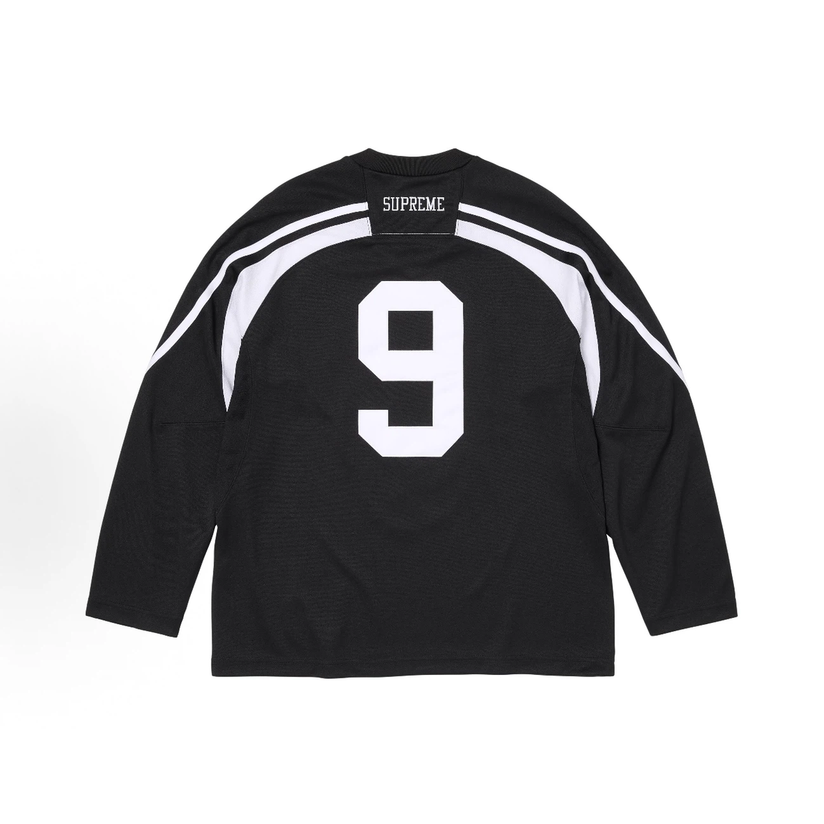 Skull Graphic V-Neck Long Sleeve Hockey Jersey