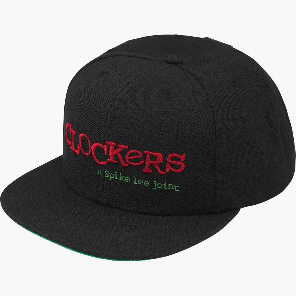 Vintage Movie Theme 6 Panel Flat Brim Baseball Cap, Black Cotton Embroidered Street Hat Adjustable Snapback