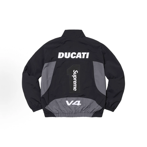 Black‑Grey Moto Racing Style Zip‑Up Windbreaker Jacket