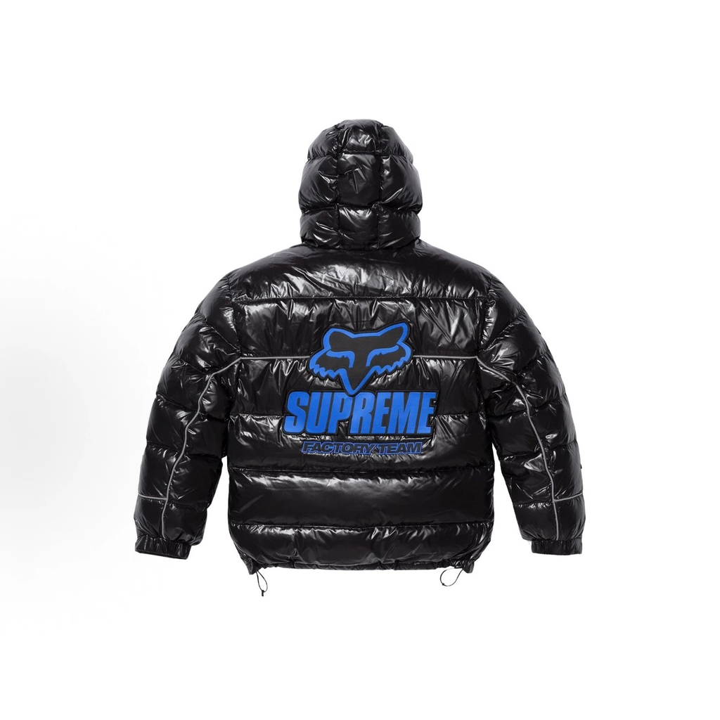 Fox‑Theme Shiny Hooded Winter Puffer Jacket