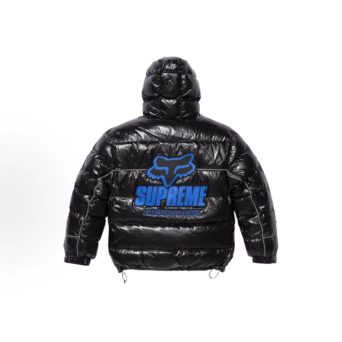 Fox‑Theme Shiny Hooded Winter Puffer Jacket