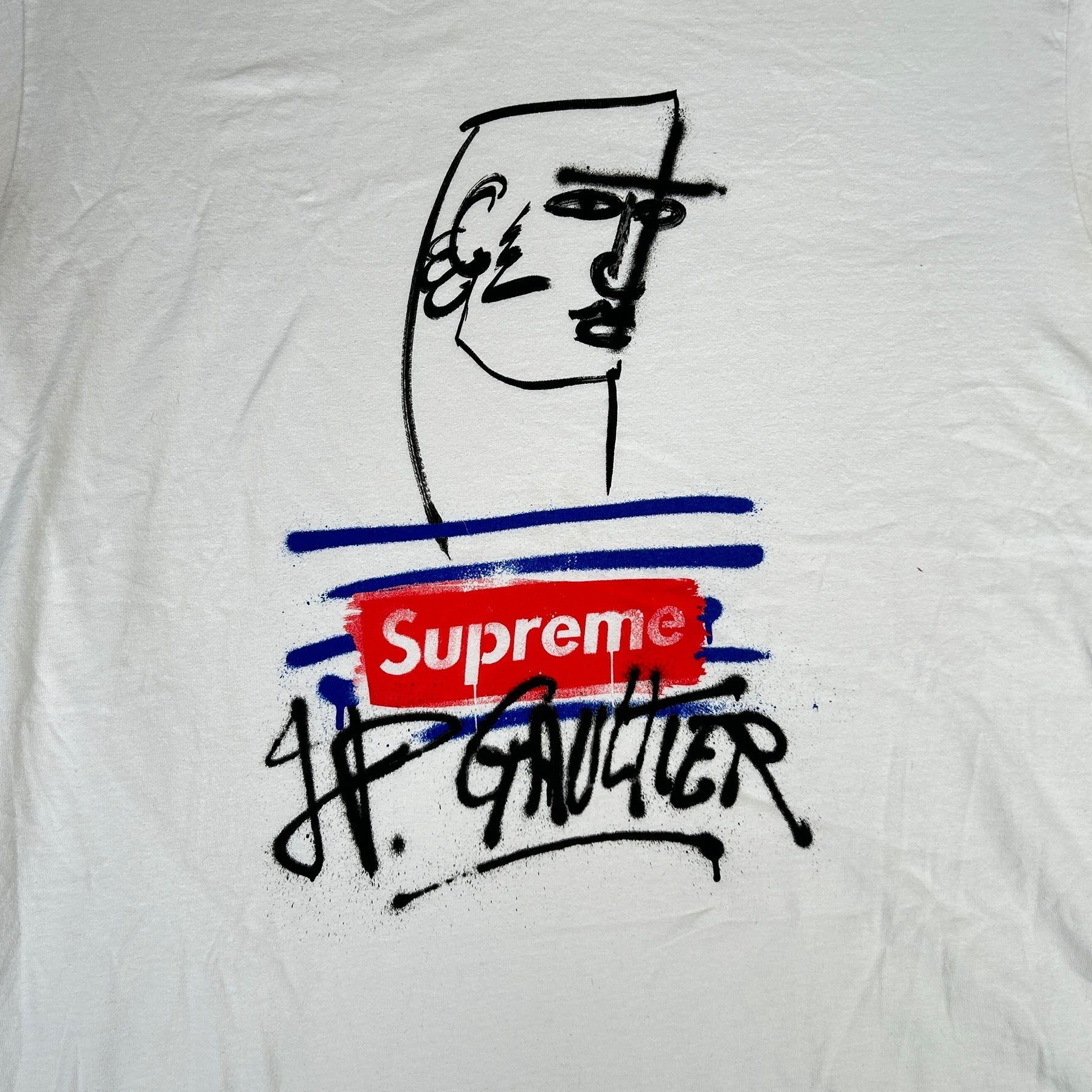 Supreme Jean Paul Gaultier Tee White