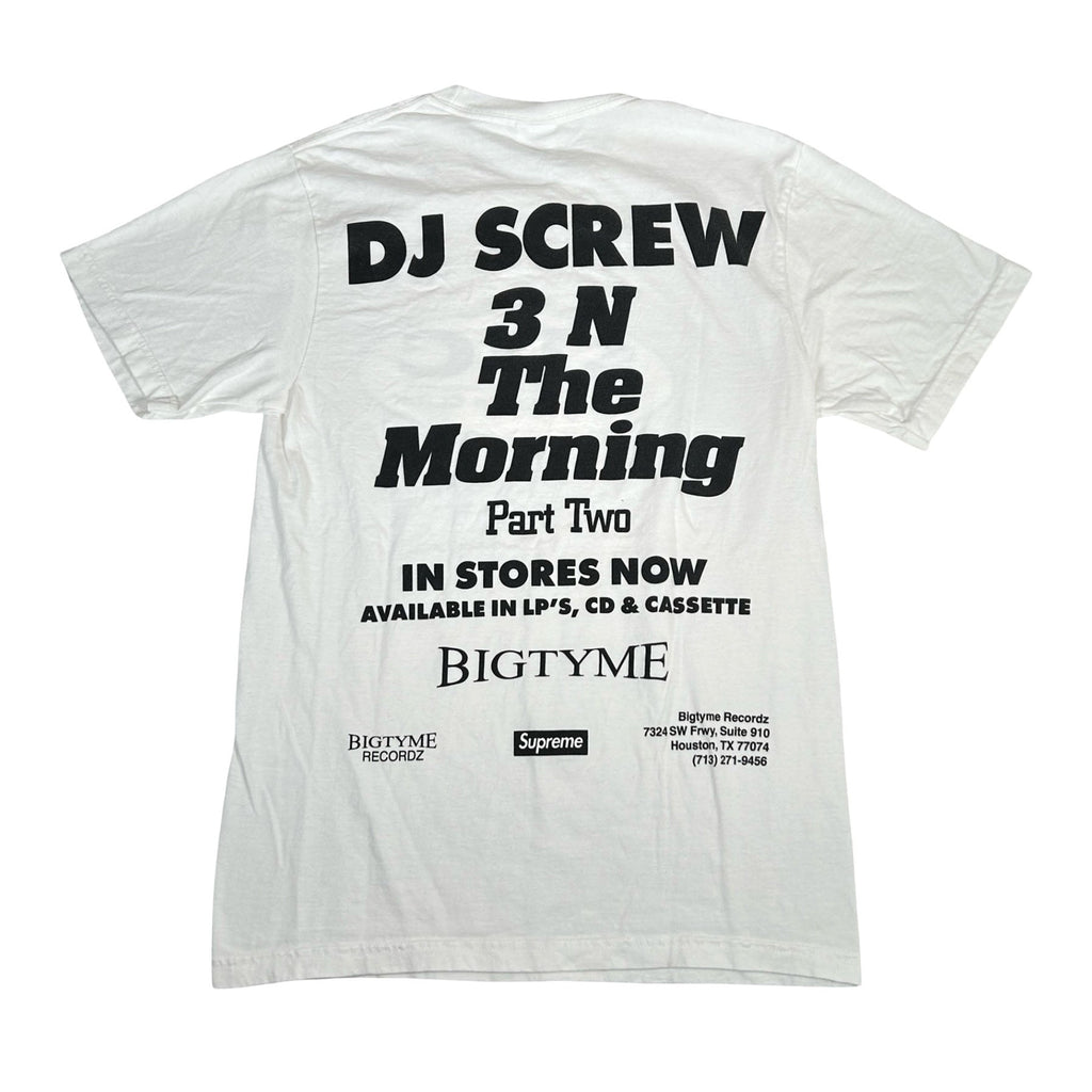 Supreme DJ Screw SUC Tee White