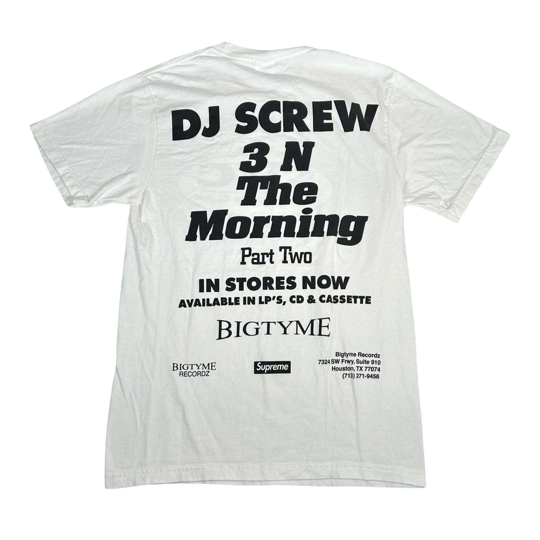 Supreme DJ Screw SUC Tee White
