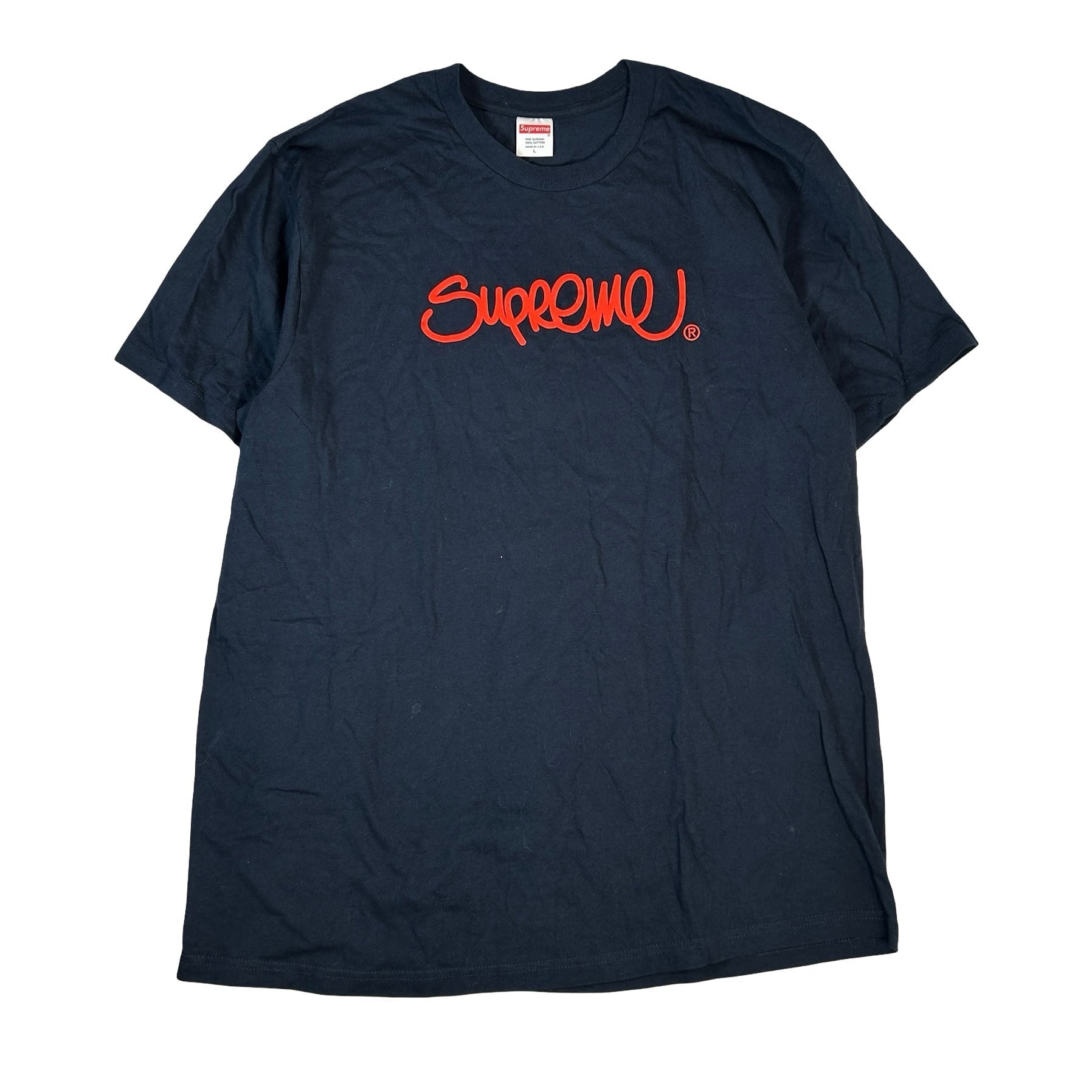 Supreme Handstyle Tee Navy