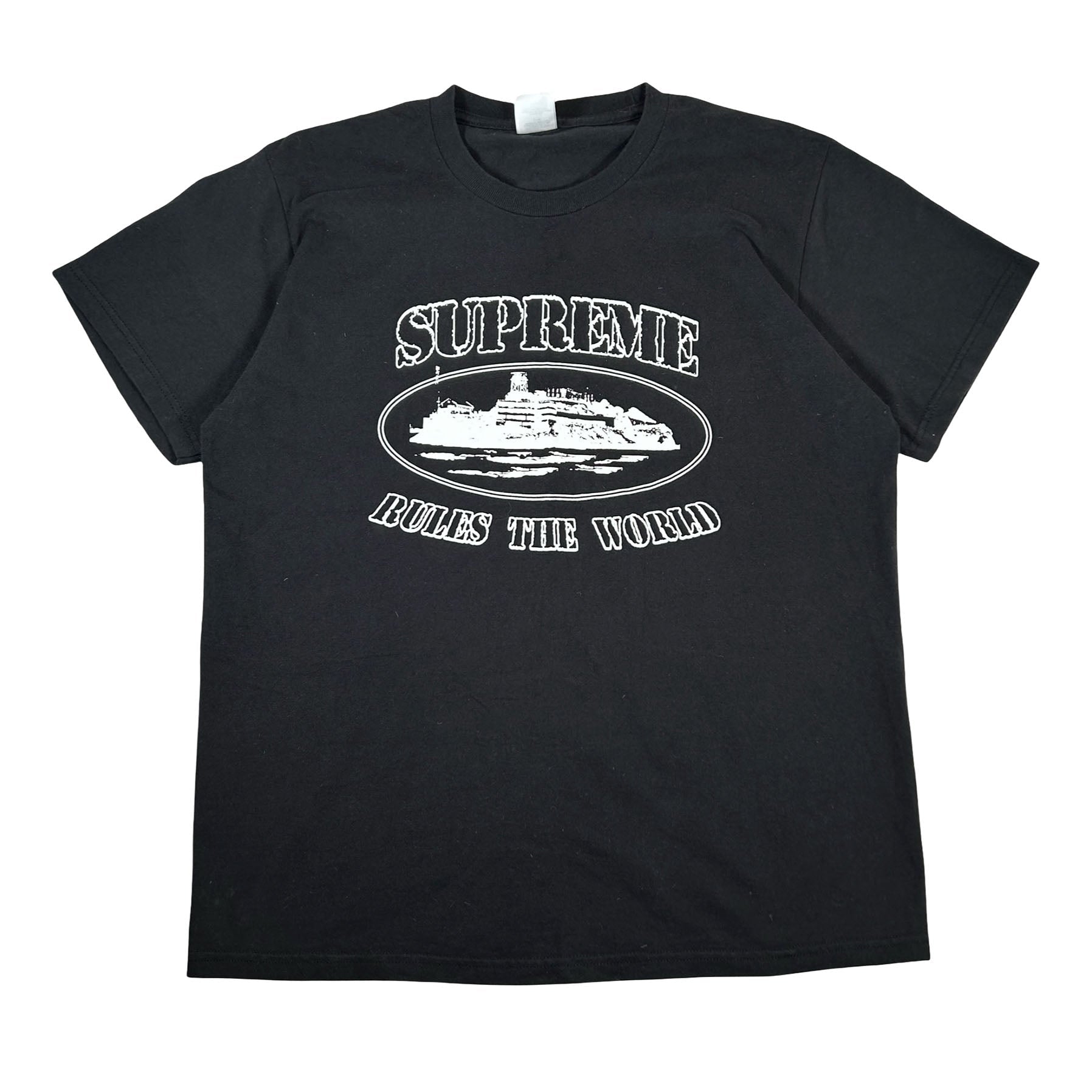 Supreme Rules The World Tee Black