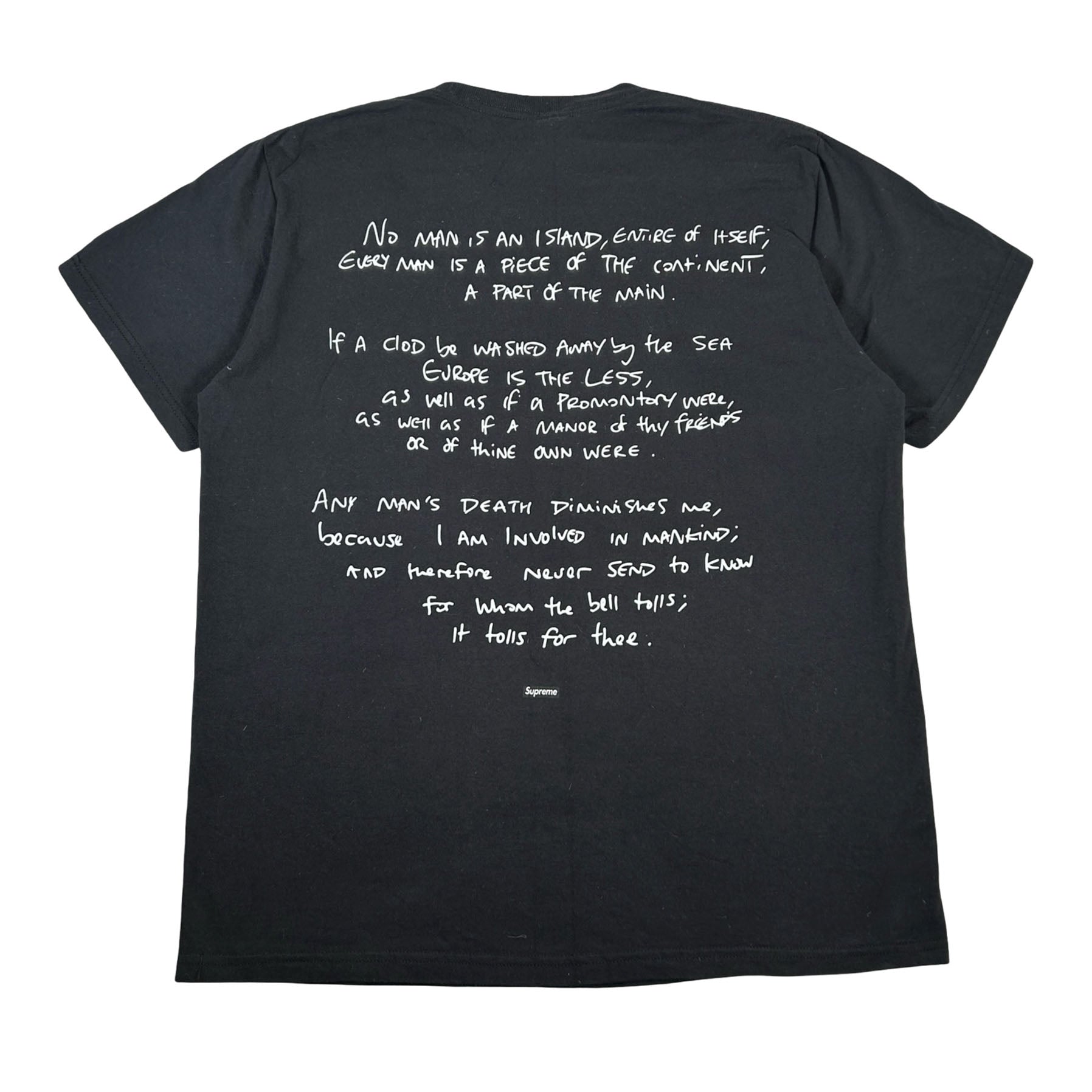 Supreme Rules The World Tee Black