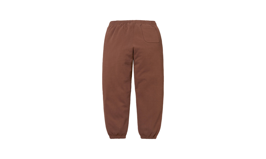 SATIN APPLIQUÉ SWEATPANT "FW24 - Brown" SU535