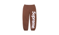 SATIN APPLIQUÉ SWEATPANT "FW24 - Brown" SU535