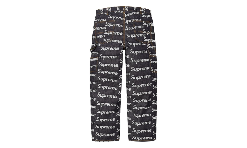 Jacquard Logos Double Knee Denim Painter Jeans "FW25 - Rigid Indigo" SU26912