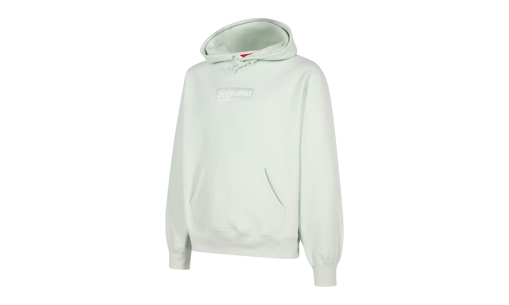 Box Logo Hoodie "FW23 - Light Green" SU100155