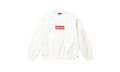 Washed Box Logo Crewneck "SS25 - White" SU25159